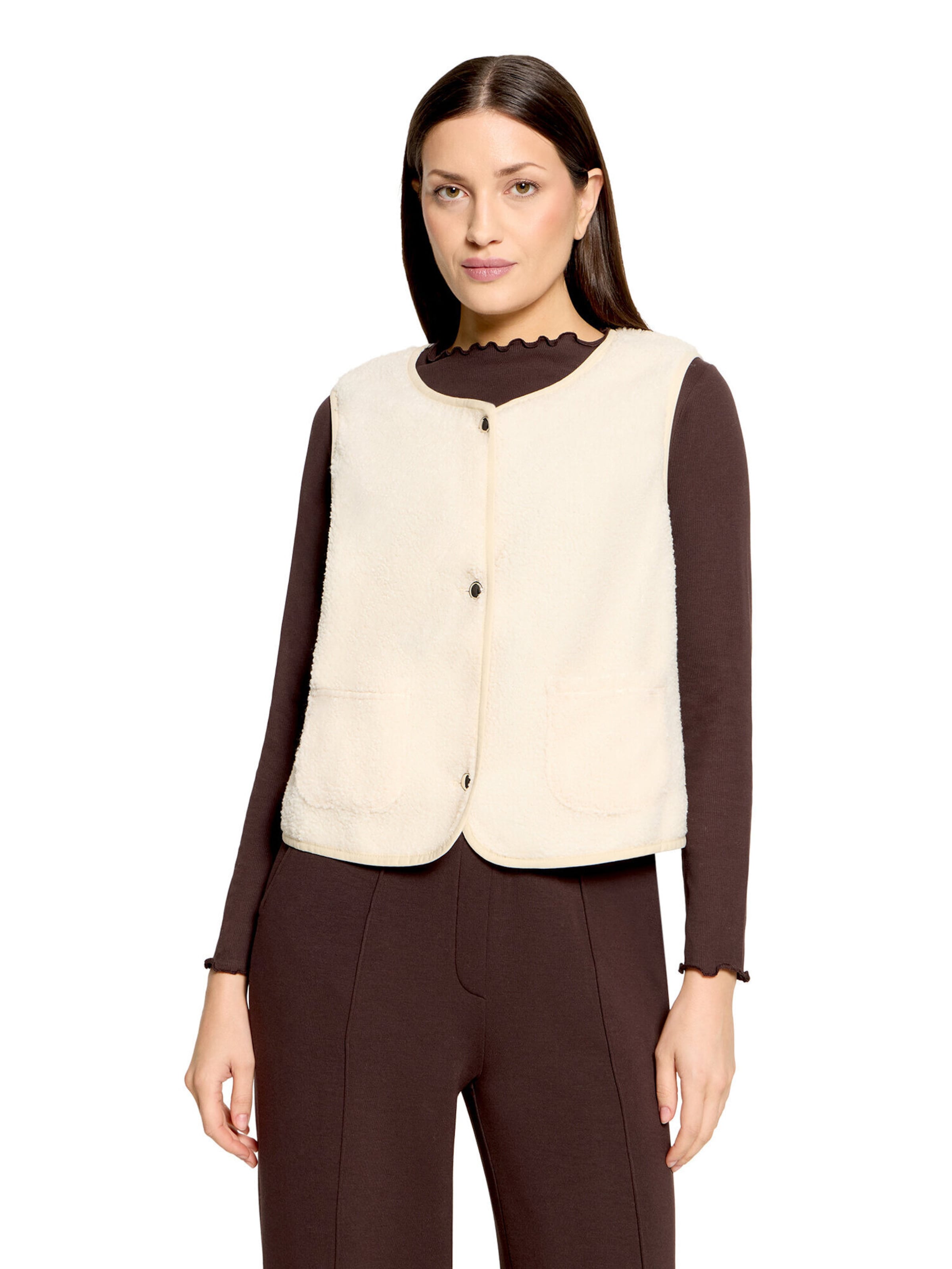 Sweat-shirt Cartoon en beige : devant