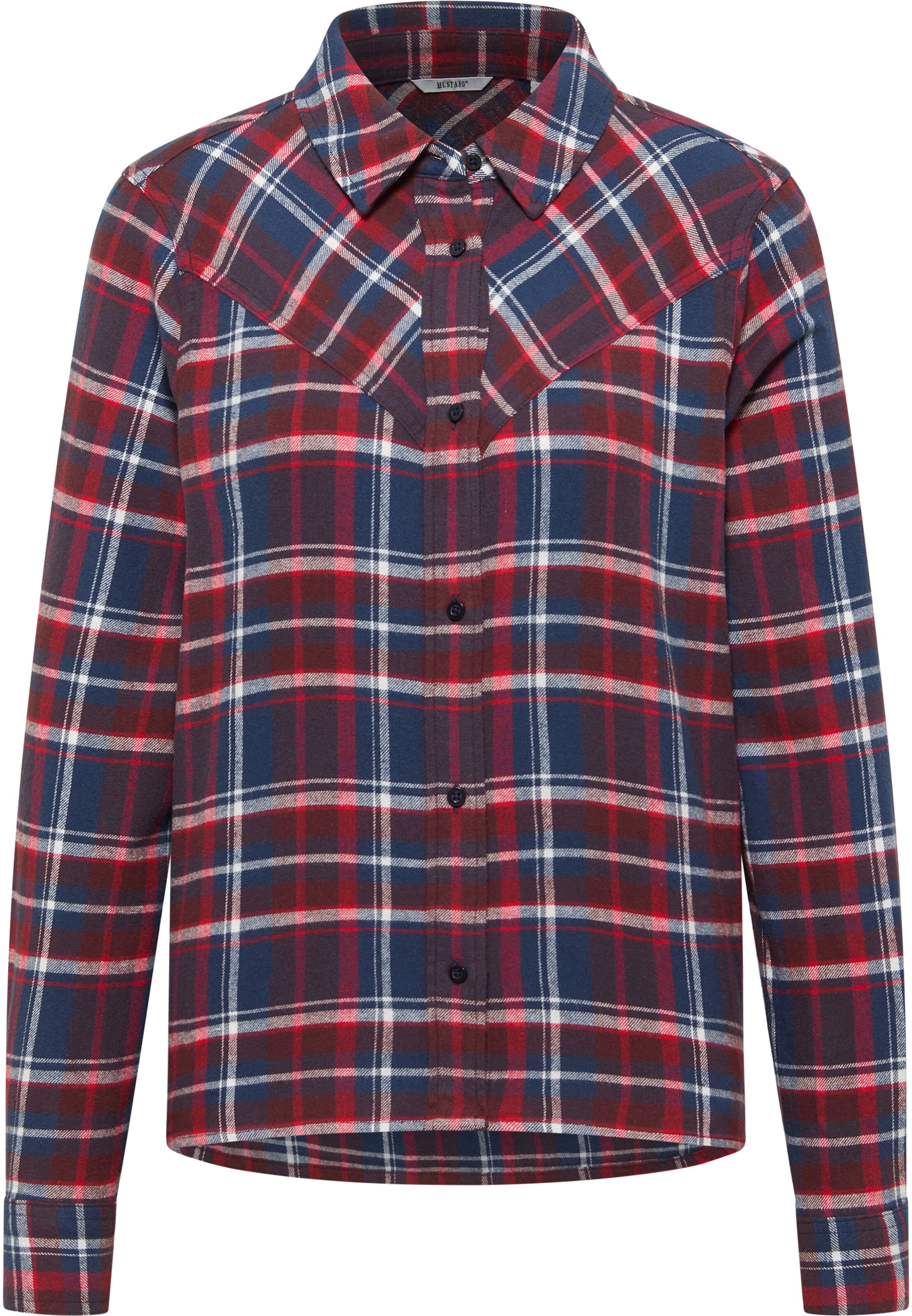 MUSTANG Bluse 'Bignell' in Blau: Vorderseite