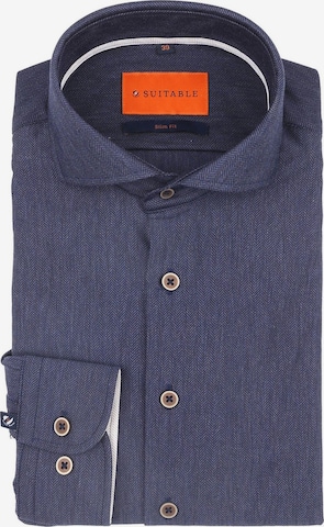 Suitable Hemd in Blau: Vorderseite