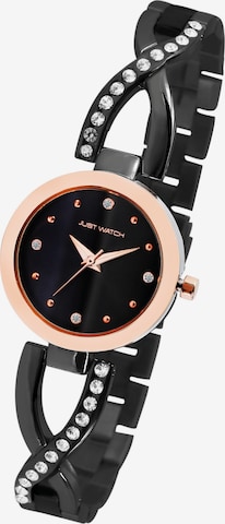 Just Watch Analoguhr 'Relana, 3 ATM' in Schwarz: Vorderseite