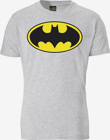 LOGOSHIRT Shirt 'Batman - Logo' in Grijs: voorkant