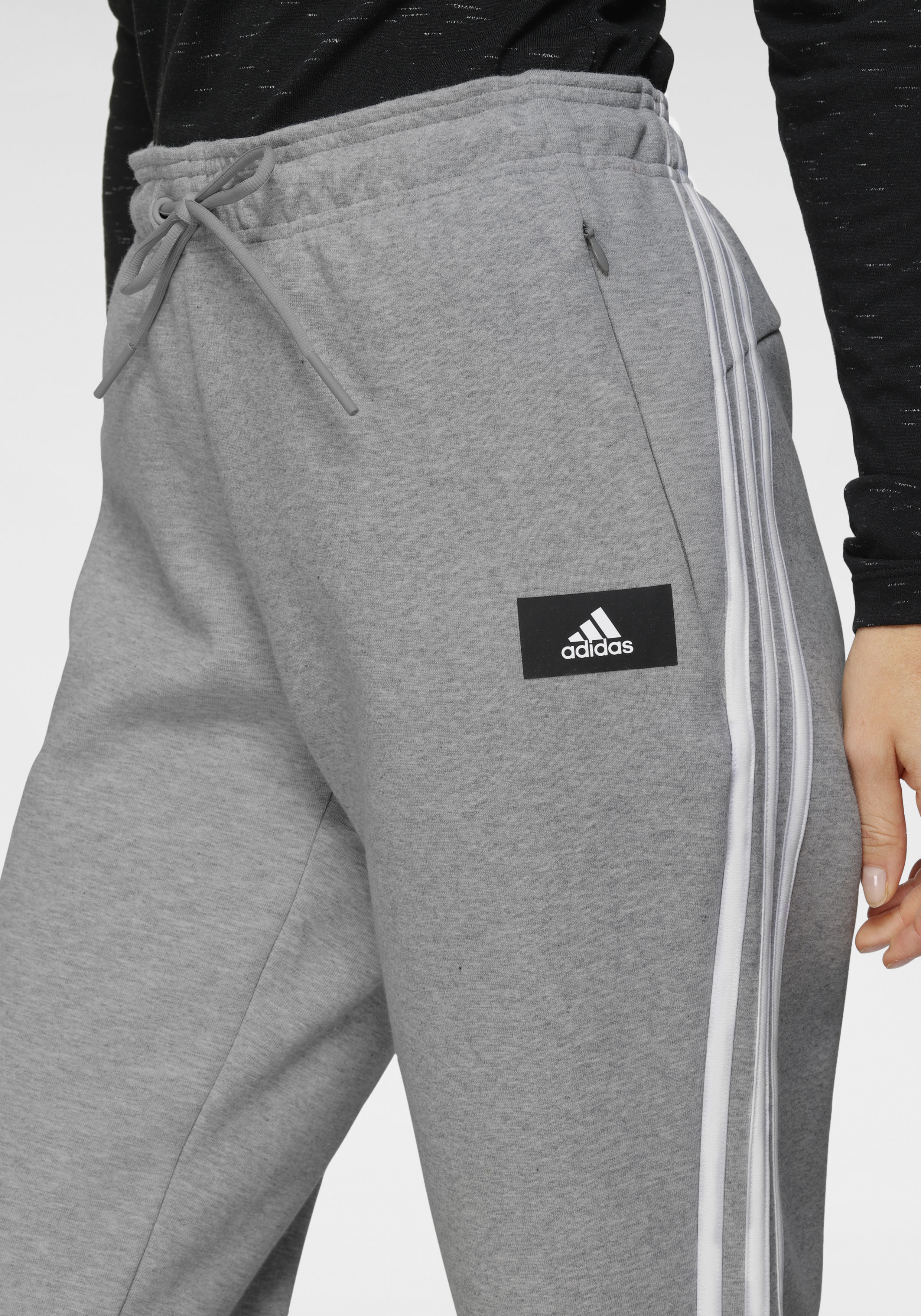 ADIDAS PERFORMANCE Sporthose in Graumeliert 