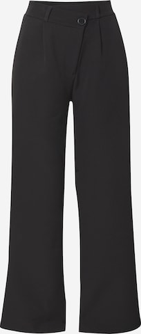 Hailys Kalhoty se sklady v pase 'Grace' – černá: přední strana