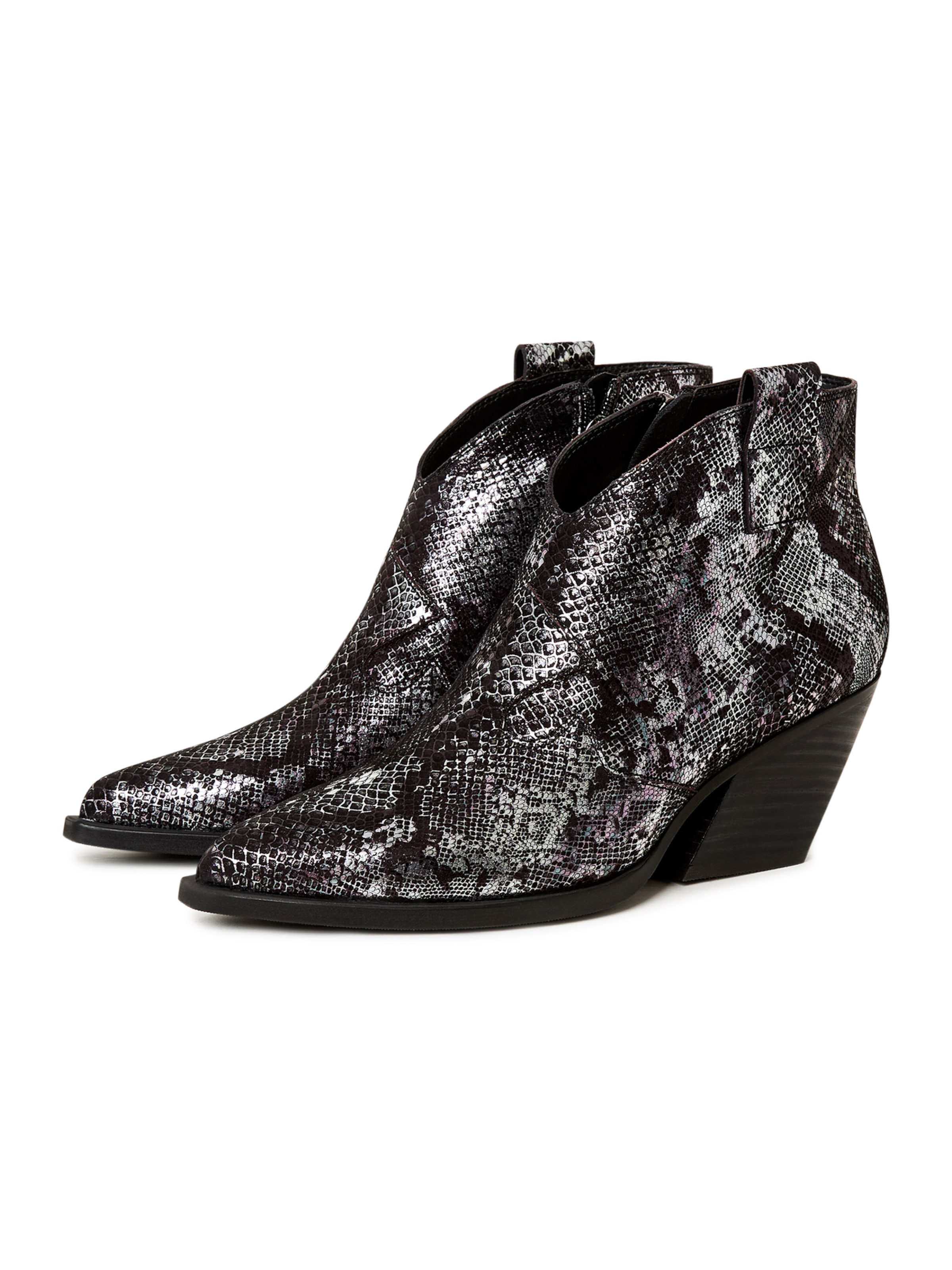 CESARE GASPARI Cowboy boot in Silver