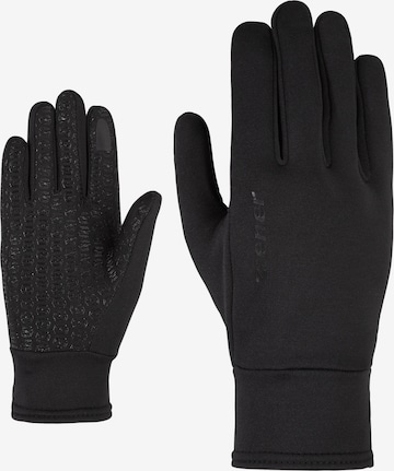 ZIENER Athletic Gloves in Black: front