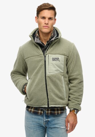 Veste en polaire 'Entspannte' Superdry en vert