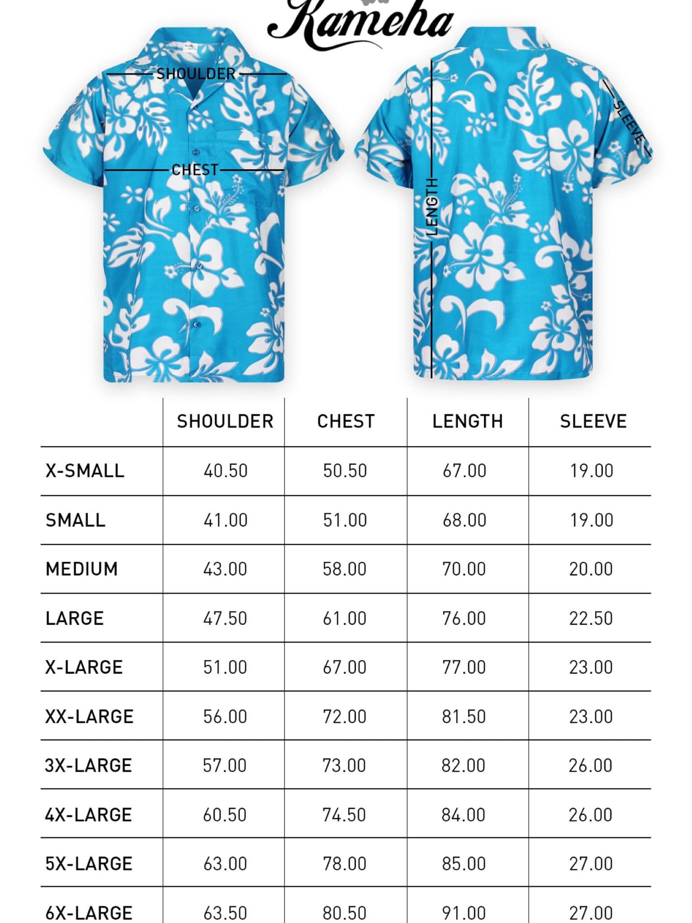 King Kameha Shirt 'Hibiscus' in Blauw