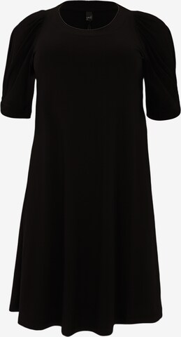 Yoek Dress in Black: front