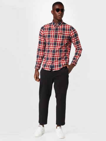 Superdry Regular fit Button Up Shirt in Red