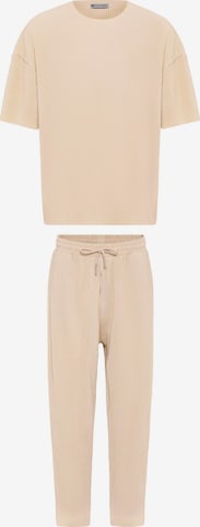 DandaloJednodijelna pidžama - bež boja: prednji dio