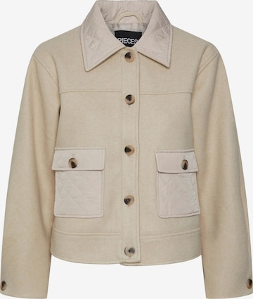 PIECES Between-Season Jacket 'JINNA' in Beige: front