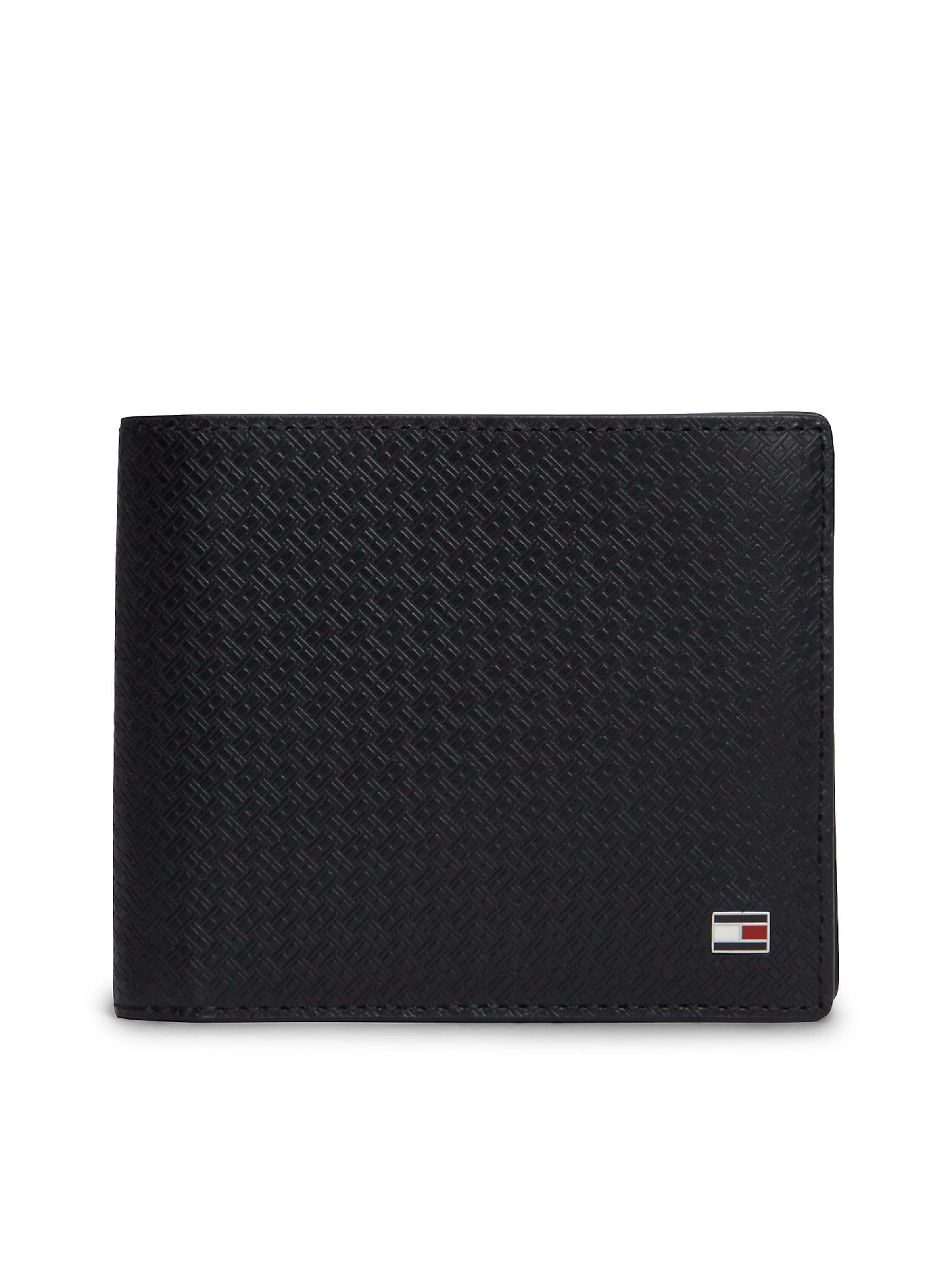 TOMMY HILFIGER Wallet in Black: front