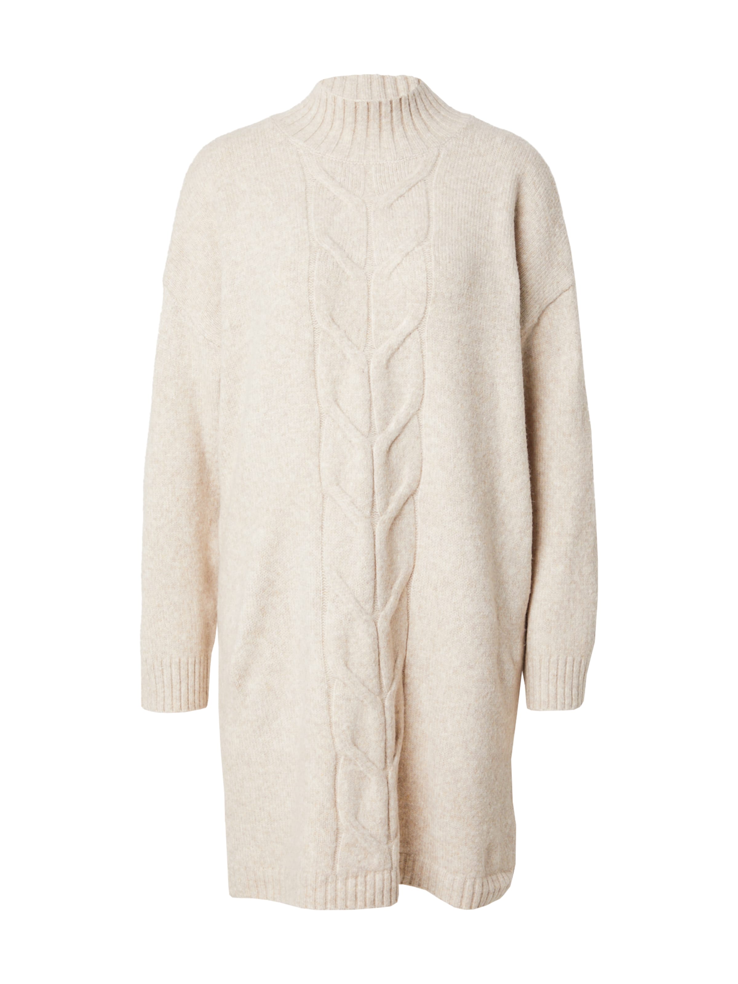 ONLY Knitted dress 'MICA' in Beige: front