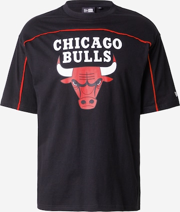 NEW ERA Тениска 'NBA CHIBUL' в черно: отпред