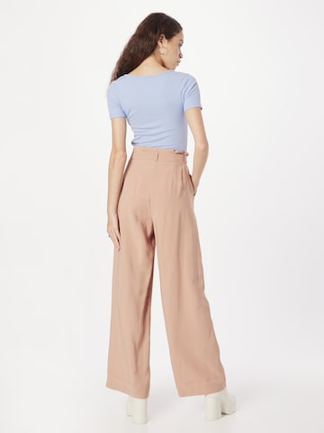 Wide Leg Pantalon à pince 'Loreen' ABOUT YOU en beige