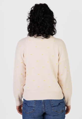 Kleinigkeit Gebreid vest 'Herzen' in Beige