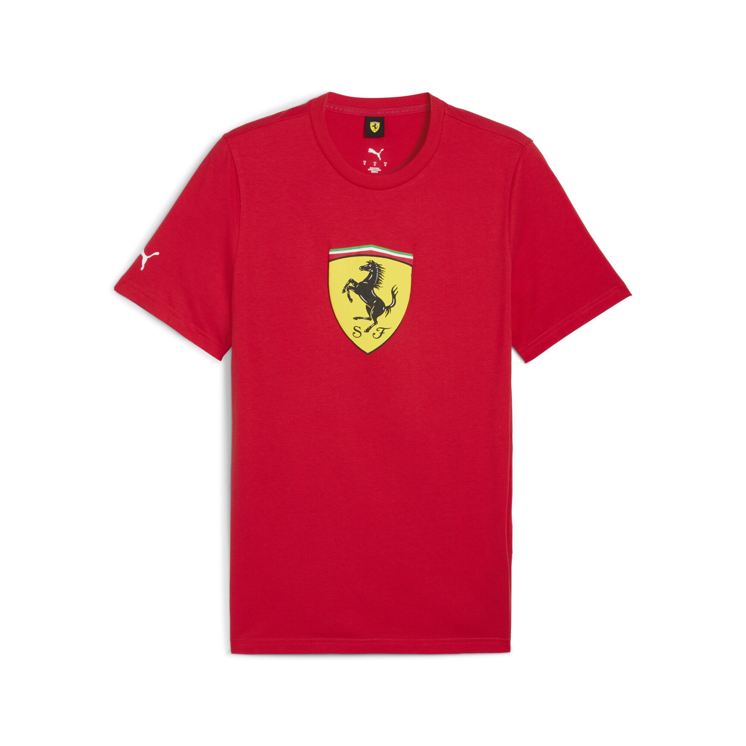 PUMA T-Shirt fonctionnel 'Scuderia Ferrari' en jaune / vert / rouge / noir, Vue avec produit