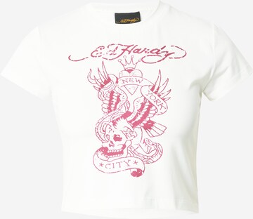 Ed Hardy Shirt in White: front