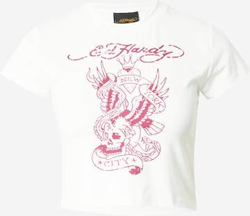 Ed Hardy Póló - fehér: elől