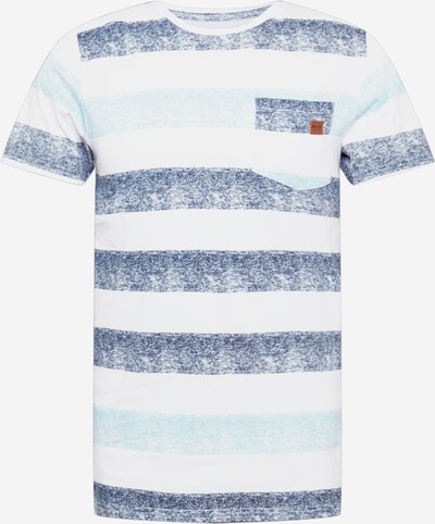 INDICODE JEANS Shirt 'Hernandez' in opal / dunkelblau / weiß, Produktansicht