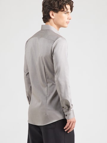 OLYMP Slim Fit Hemd in Braun