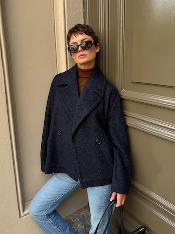 BOSS Between-seasons coat 'C_Caban1' in Blue