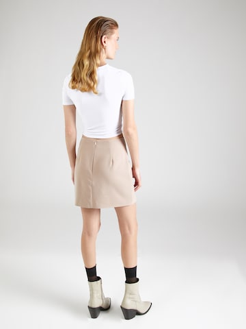 Nasty Gal Skirt 'Pelmet' in Beige