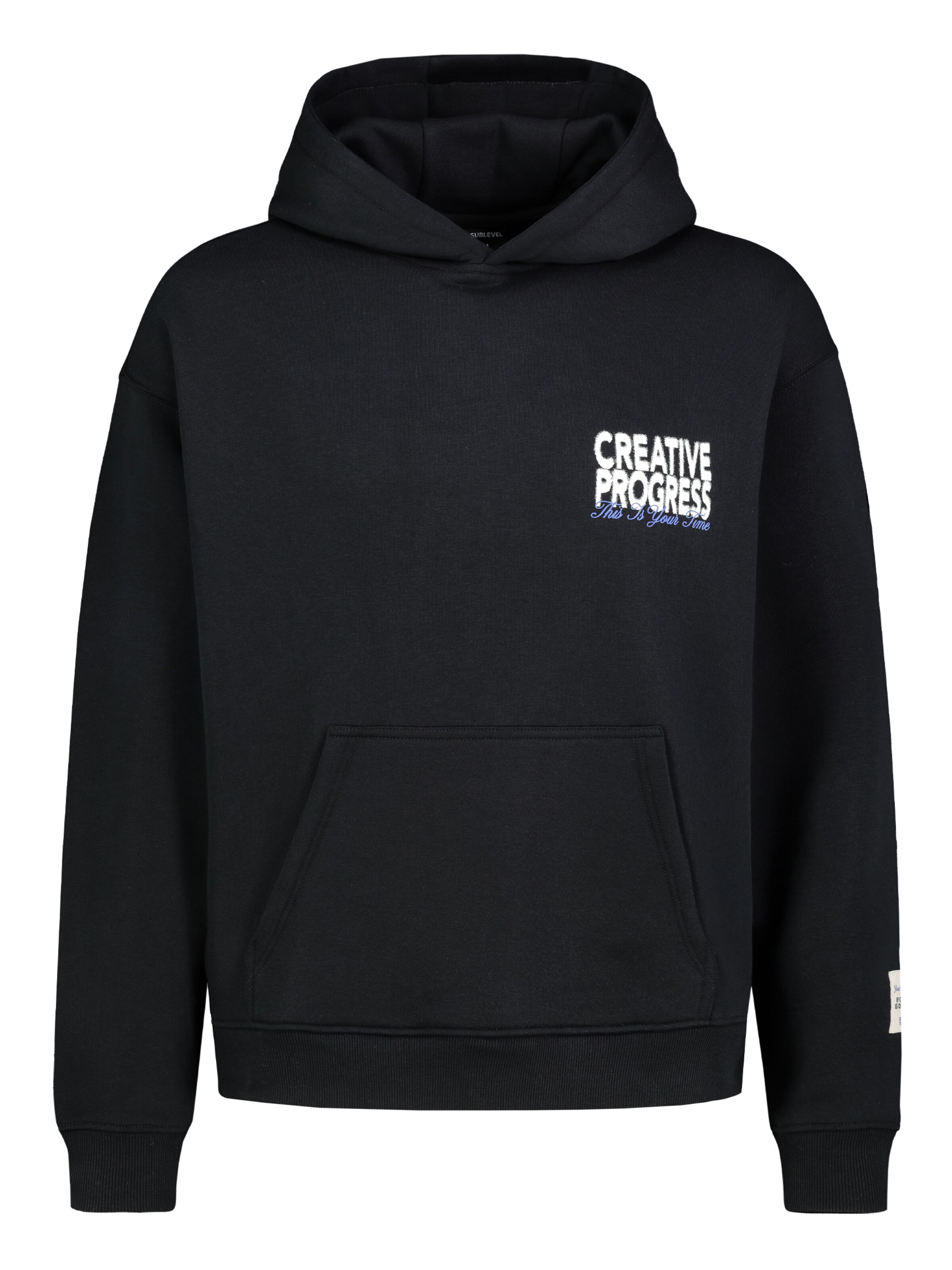 Sublevel Sweatshirt in Schwarz: Vorderseite