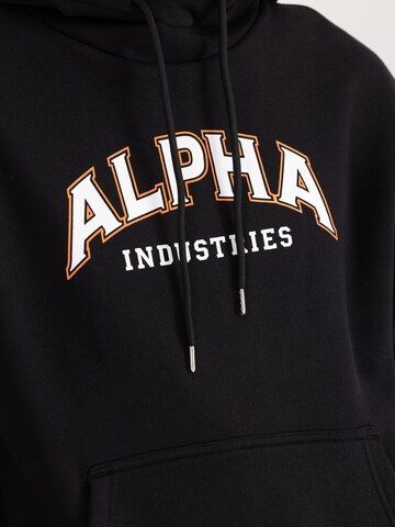 ALPHA INDUSTRIES Tréning póló - fekete