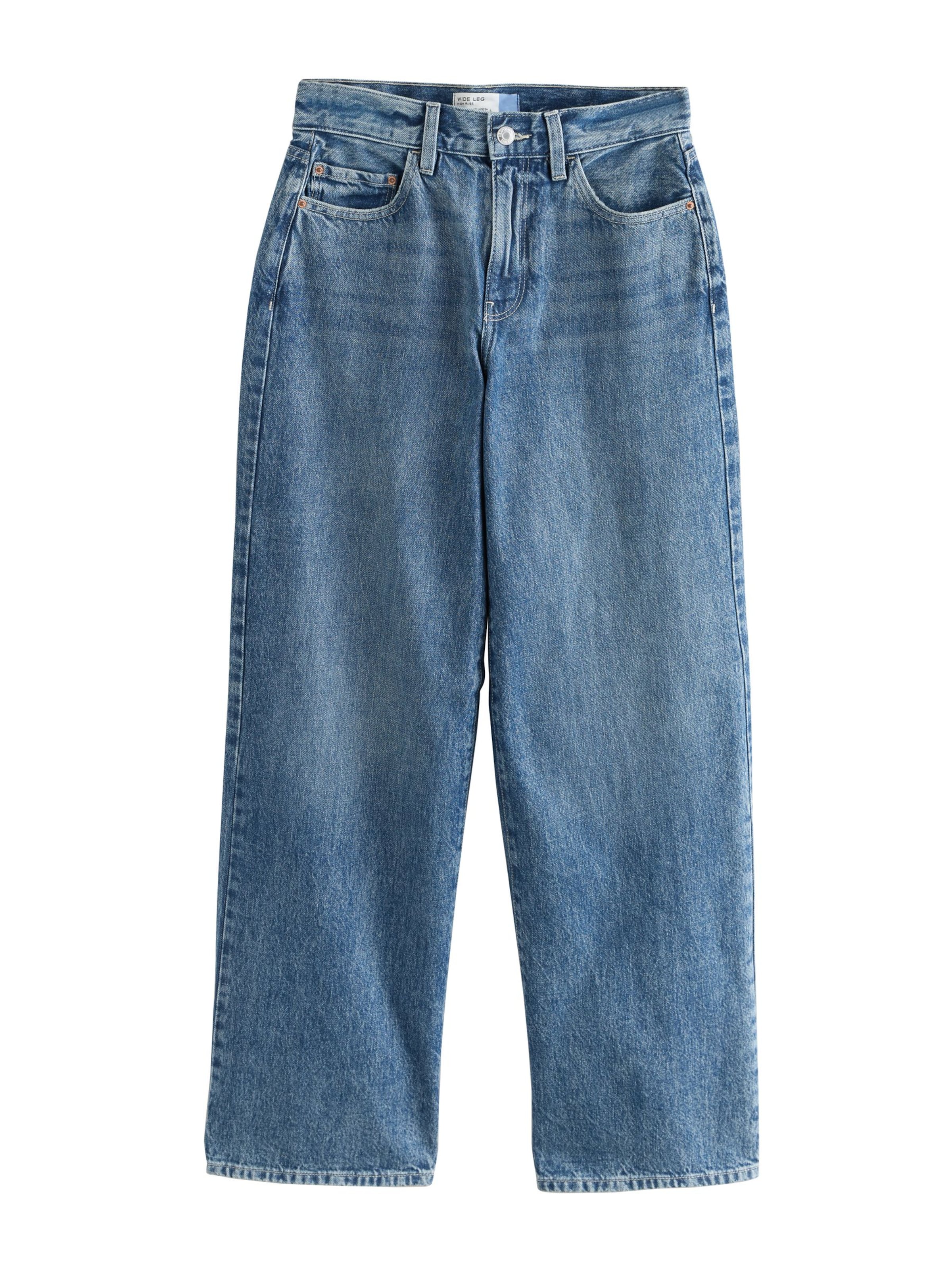 Next Wide Leg Jeans i blå: forside