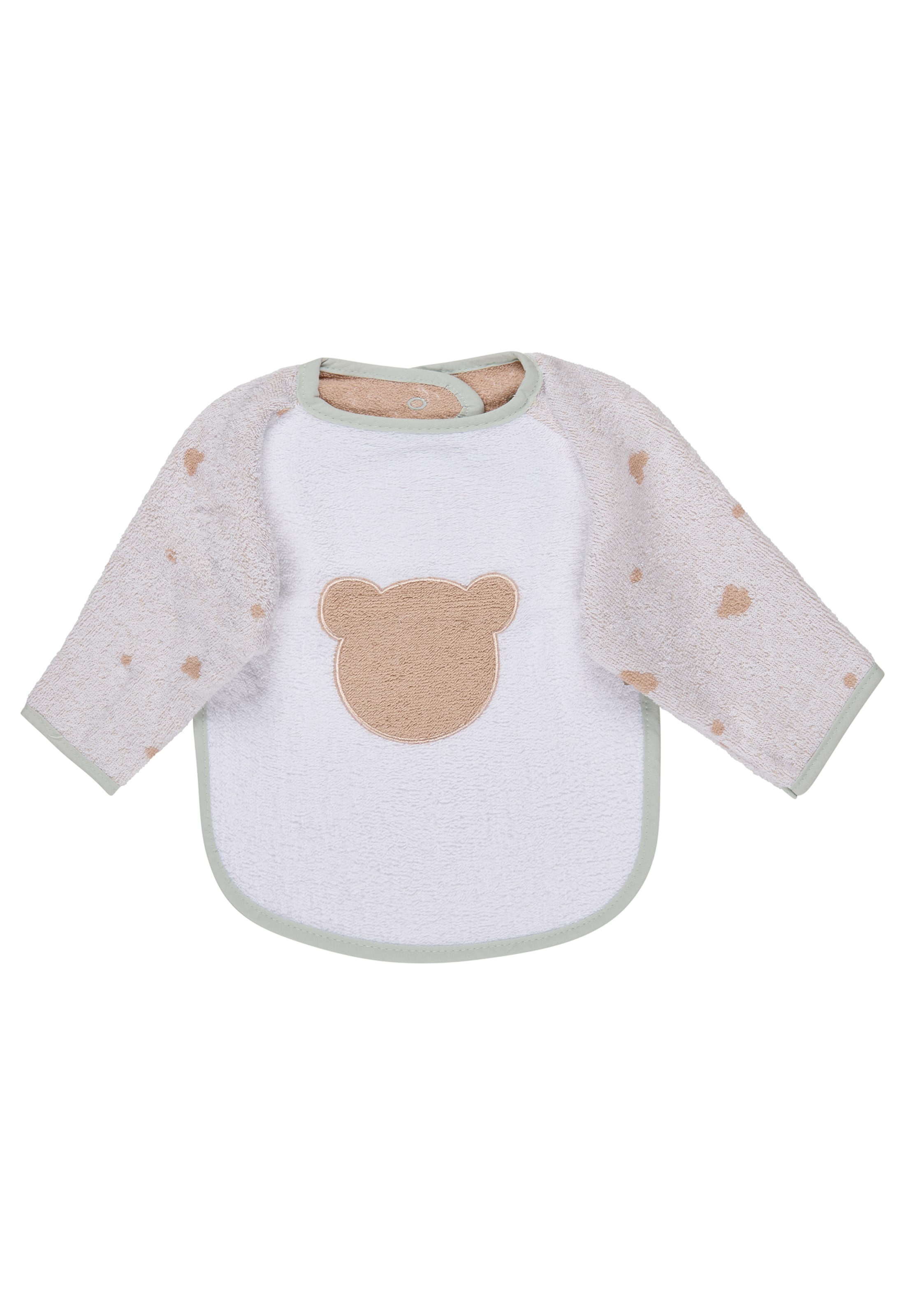 STERNTALER Ärmellätzchen 'Bär Bo' in Weiß: Vorderseite