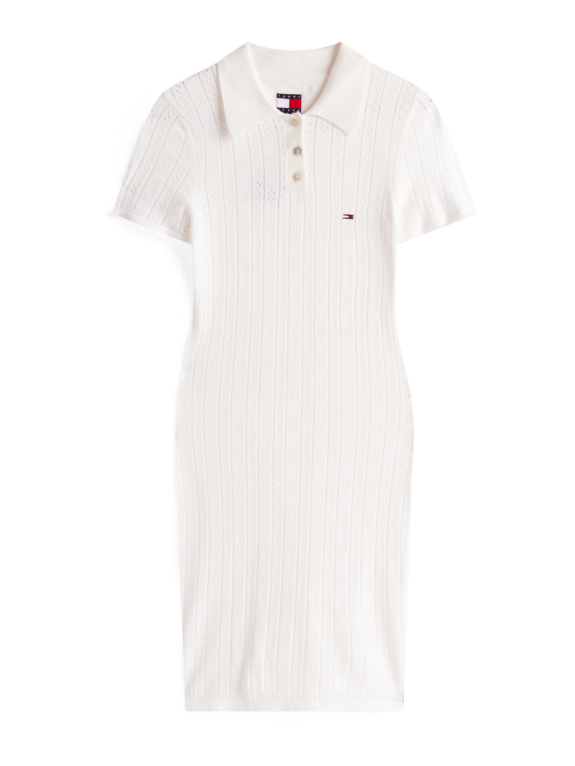 Tommy Jeans Φόρεμα σε λευκό: μπροστά