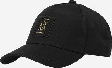 Casquette 'CAPPELLO' ARMANI EXCHANGE en noir : devant