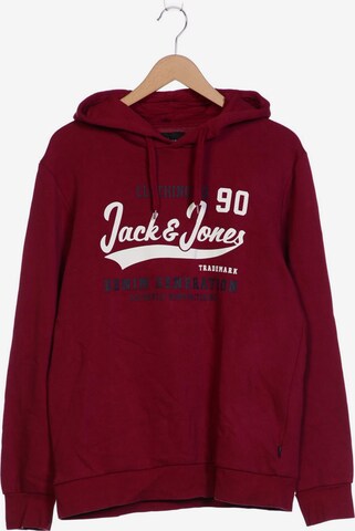 JACK & JONES Sweatshirt & Zip-Up Hoodie in L in Red: front