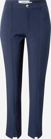 Pantaloni con piega frontale 'Luni' di Moves in blu: frontale