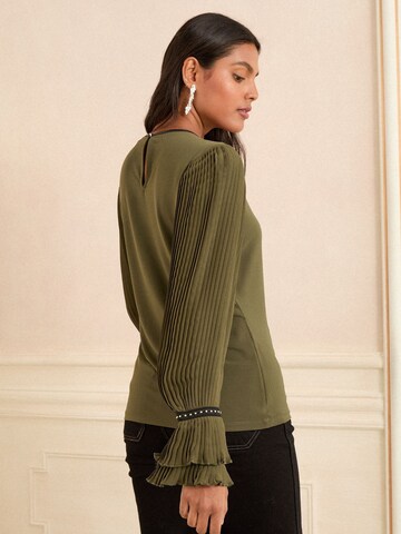 love & roses Bluse in Grün