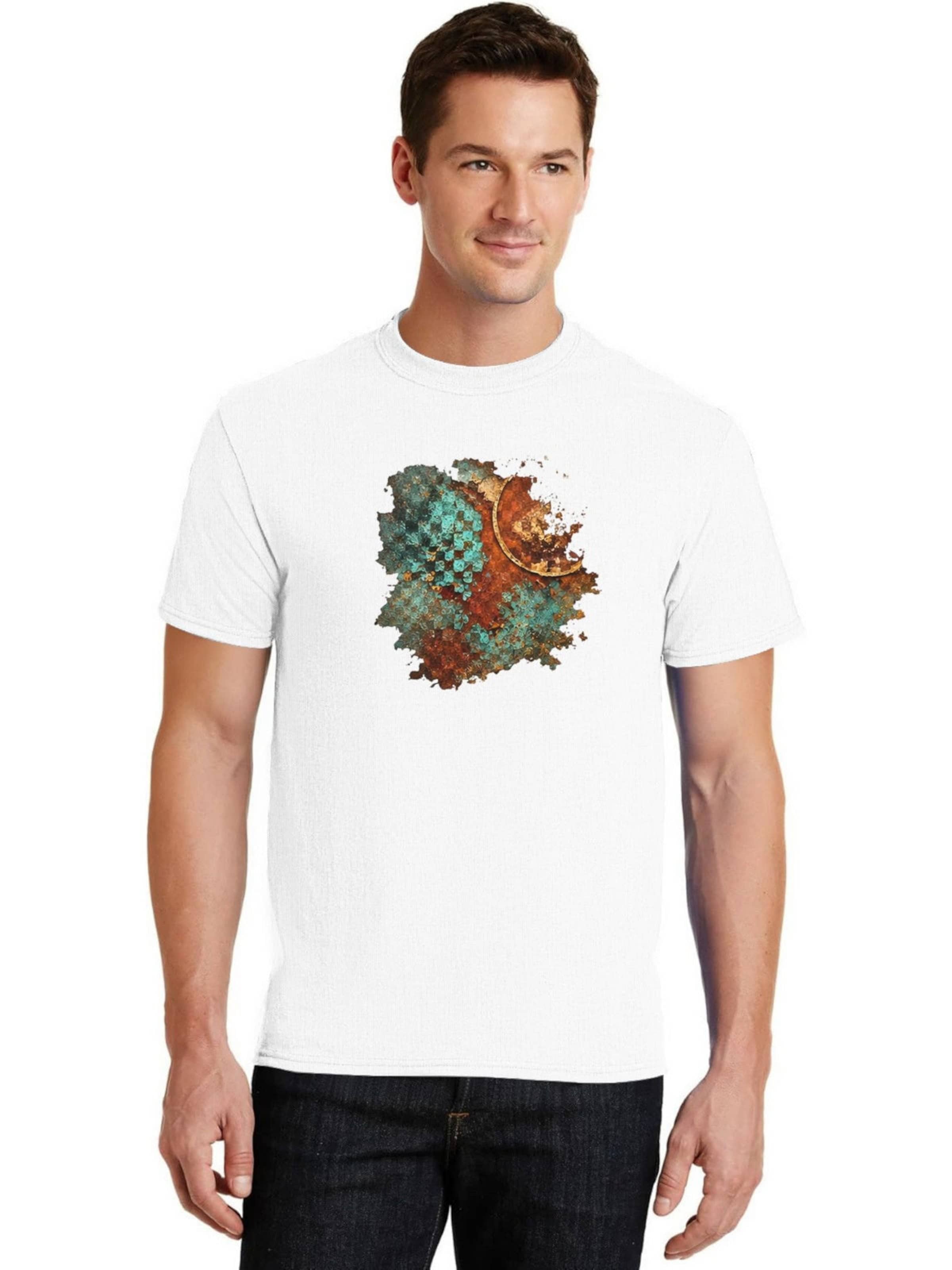 HUSKSWARE Shirt 'Grafik'‌‌‌‌‌‌‌ in Weiß: Vorderseite