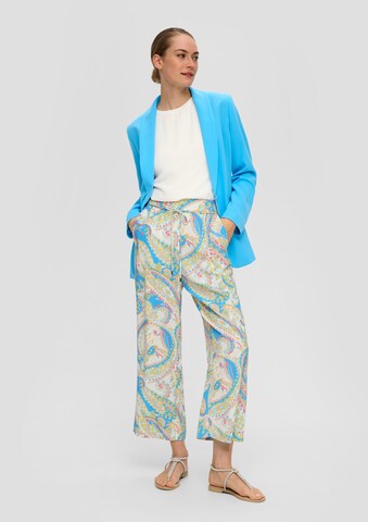 s.Oliver BLACK LABEL Wide leg Trousers in Beige