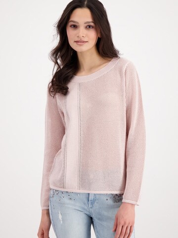 Pullover di monari in rosa: frontale