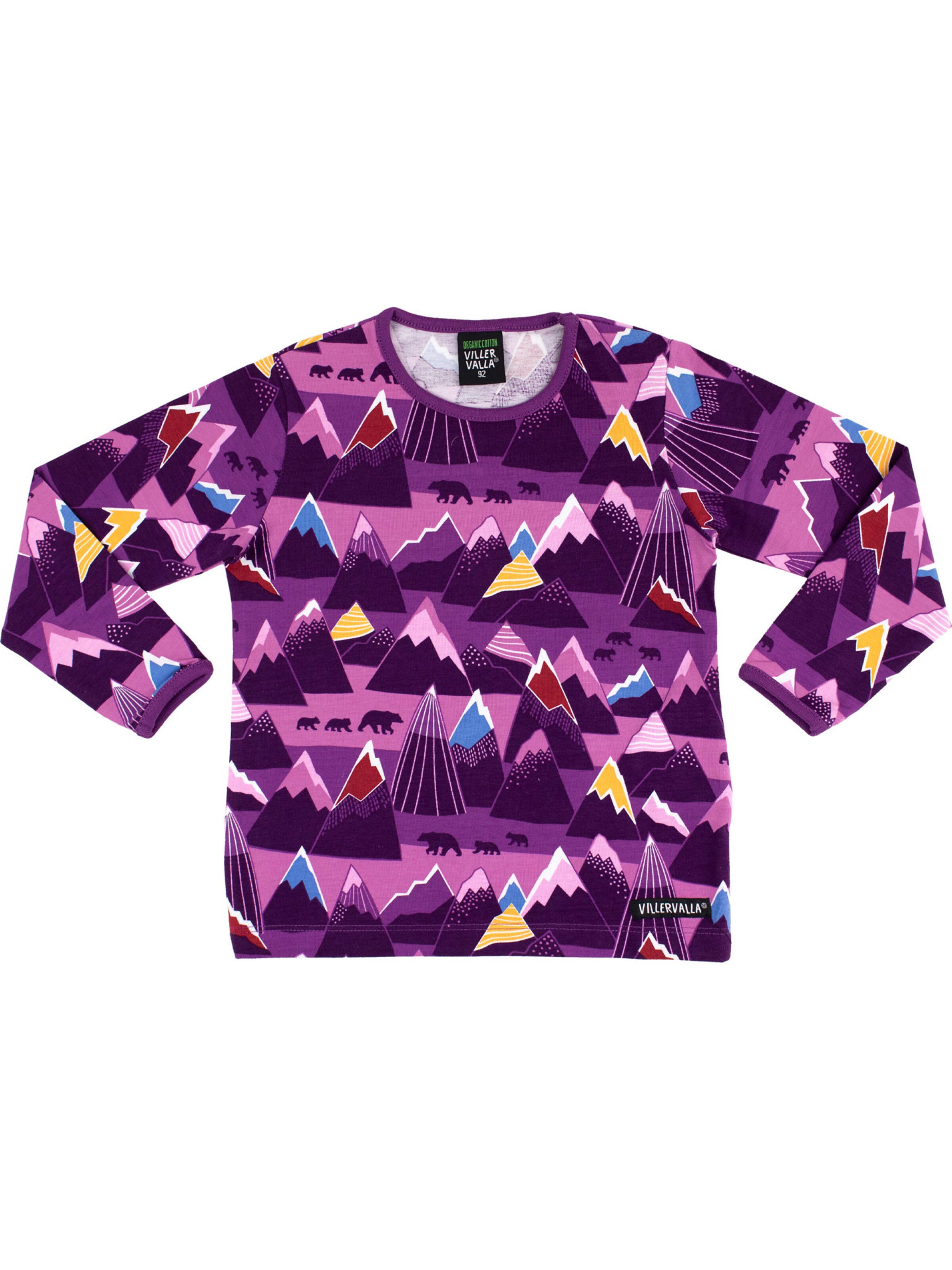 Villervalla Shirt 'Mountain' in Purple: front
