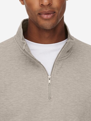 Only & Sons Sweatshirt 'Ceres' in Beige
