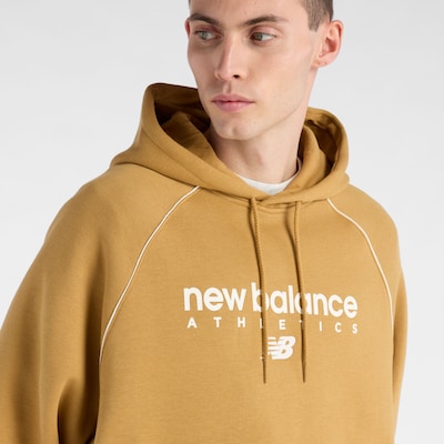 new balance Veste de survêtement 'Trackside' en safran / blanc, Vue avec produit