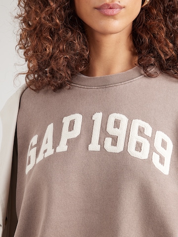 Bluză de molton 'LOVE' de la GAP pe maro