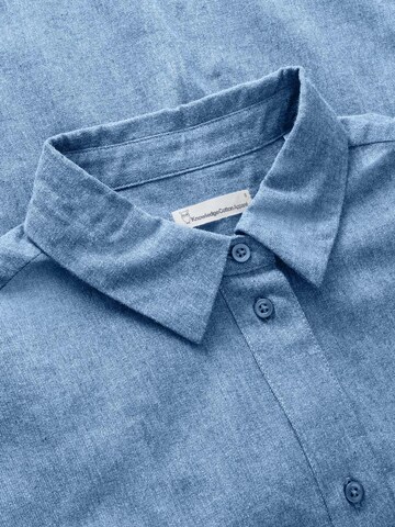 KnowledgeCotton Apparel Blouse in Blue