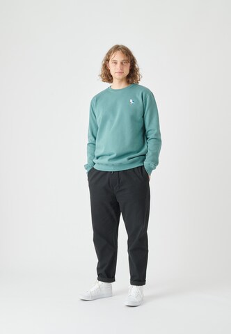 Cleptomanicx Sweatshirt 'Embro Gull' in Blau