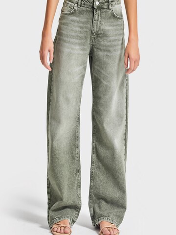 IT'S BASIC Regular Jeans 'Straight High Rise Jeans' in Green