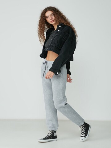 C&City Tapered Pijamahose in Grau