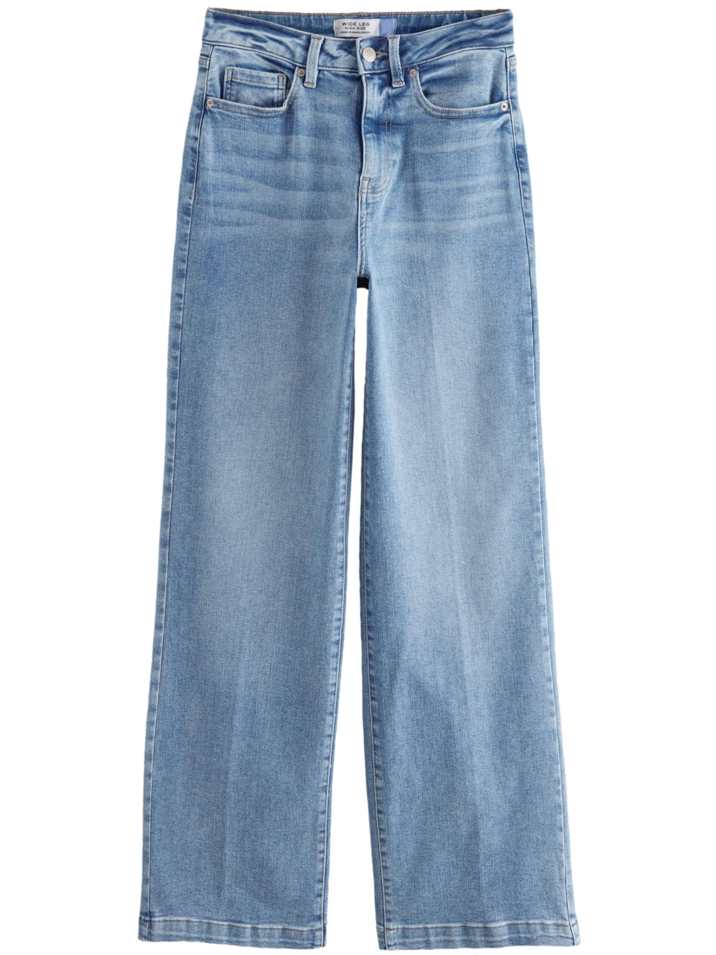 Next Wide leg Jeans in Blue: front