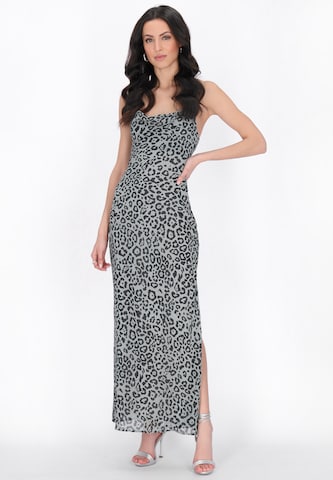 faina Jurk in Grijs: voorkant