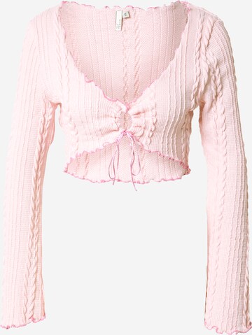 Pull-over NLY by Nelly en rose : devant